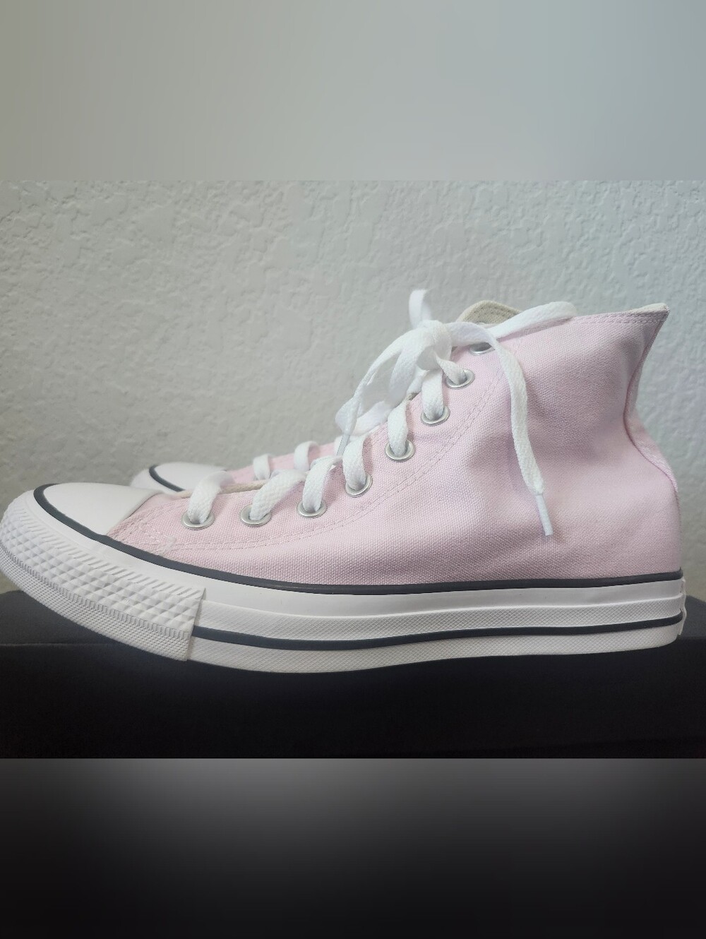 Converse Size 9.5W/7.5M Pink High Top Shoes